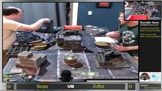 Charity Hammer Stream 2 Game 1 - Sean Morgan (Tau) vs John Lennon (Bugs/GSC/Guard)