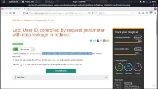 User ID controlled by request parameter with data leakage in redirect (Video Solution) | 2021
