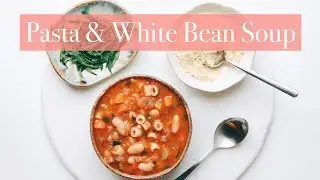 Pasta, White Bean & Vegetable Soup [Vegan, Oil-free & Gluten-free]