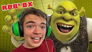 Trapped In The Backrooms with Roblox Shrek!