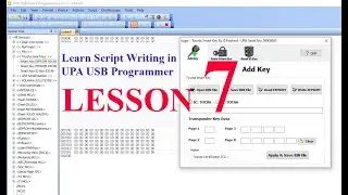 Script Writing in UPA USB programmers   Lesson 7