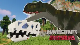 Tyrannosaurus Rex Enclosure Speed Build - Minecraft Dinosaurs
