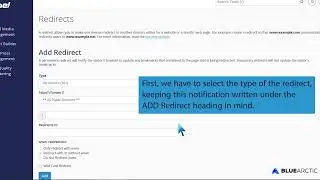 How to Redirect an Addon Domain with BLUE ARCTIC