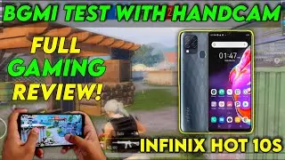 INFINIX HOT 10S BGMI TEST | INFINIX HOT 10S BGMI TEST WITH HANDCAM ||