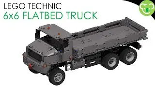 6x6 Flatbed Truck - LEGO Technic MOC powered by Buwizz