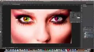 Tutorial Photoshop CS6 en español: Degradado dentro del ojo