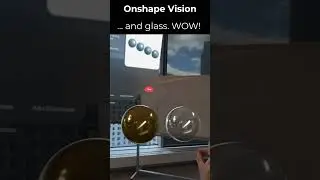 The Onshape Vision app with Apple Vision Pro 😲 🤯 #onshape #3d #applevisionpro #ar #vr #future