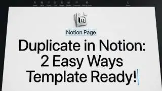 How to Duplicate a Page in Notion