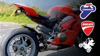 Ducati Panigale V4 Termignoni sound & Flyby