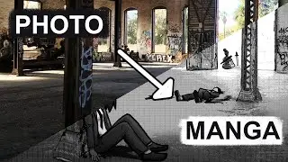 Turn Photos into Manga Background with Clip Studio Paint!