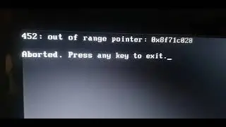 How to fix Ubuntu can't install through USB-Drive, show error 452: out of range pointer
