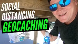 Geocaching in Navarre Beach, Florida - Social Distancing Style (during pandemic)