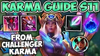 SEASON 11 KARMA SUPPORT GUIDE (RUNES AND BUILD) + HOW TO CARRY! - League of Legends