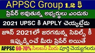 APPSC Group 1, Group 2 Notification 2021 Preparation Strategy | Plz attempt  UPSC CSE Prelims 2021