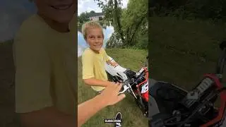 Pit Bike Stuck WIDE OPEN😂