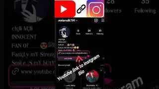 how to add youtube link to instgram Bio¦instagram par youtube link kaise dale¦#linkinbio #shorts