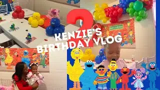 Kenzie’s 2nd Birthday Vlog! DIY Birthday Decorations! Process and the Party!