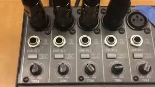 4 Track Recording Session - Tutorial 1 - Microphone Placement and Mixer Inputs