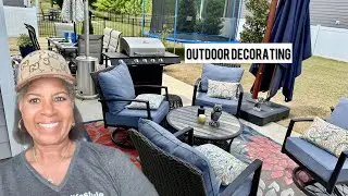SPRING OUTDOOR DECORATE WITH ME   | EASY & BUDGET-FRIENDLY #dollartree