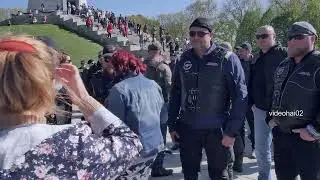 9. Mai 2023 Tag des Sieges über Nazi Deutschland ,auf dem Sowjetischen Ehrenal Treptower Park
