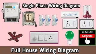 Complete Electrical House Wiring Diagram | House wiring electrical | House wiring kaise karen
