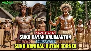 Suku dayak Kalimantan vs Suku kanibal hutan borneo - kisah viral