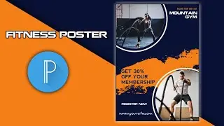 how to create a banner || gym banner || pixellab tutorial || Kohi Graphic