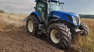 Оранка плугом Lemken VariOpal 7 4+1 (трактор New Holland - 210 к.с.)