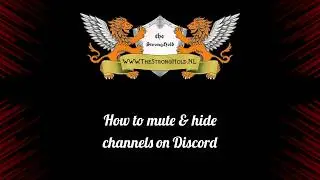How to mute & hide Discord channels