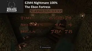 Quake 25th Anniversary Edition. E2M4 Nightmare 100% walkthrough with commentary