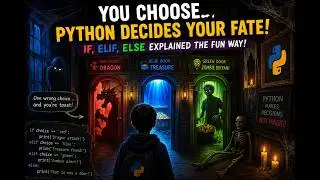 Python if elif else Explained | Mystery Door Game for Kids