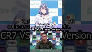 El arte imita a la Vida Siuuuuuuu #anime #vtuber #cr7