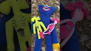Funny monsters walking in the park 