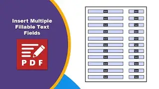 How to Create Uniform Fillable Text Boxes and Make Them the Same Size in PDF XChange Editor