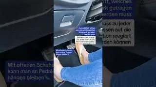 Fahrt ihr immer mit Sneaker?👟 #fahrschule #führescheinprüfung #stvzo #aufklärung #tüvsüd