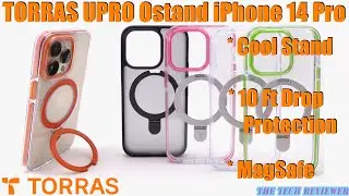 TORRAS UPRO Ostand HUE for iPhone 14 Pro: Fold Flat Kickstand * MagSafe * 10 ft Drop Protection!