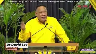 Hon David Lee @ UNC LGE Candidate Launch 2023