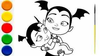 Удивительная Ви 🎃  Мультик-Раскраска для детей Дисней Раскраска
