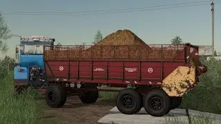 Карта Рассвет пахота и новый прицеп КРТ-10 и КРТ-16#FarmingSimulator2019