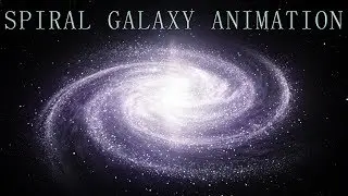 Futuristic spiral galaxy space animation (After Effects + Stardust)