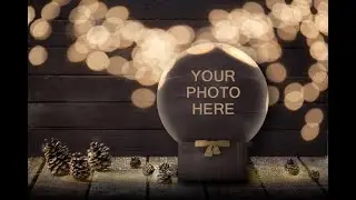 Christmas Snowglobe Digital Background Tutorial
