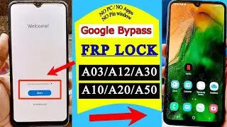Without PC : All Samsung A03/A12/A30/A10/A20/A50 Frp Bypass Android 11/12 Google Account Bypass