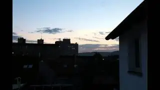 My second time-lapse - Evening sky above Prague - Branik