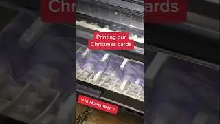 Already printing our Christmas cards🎄