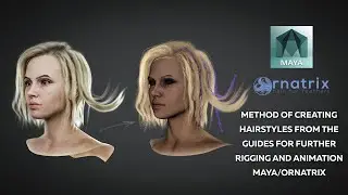 Method for creating hair from guides for further rigging and animation in Ornatrix/Maya