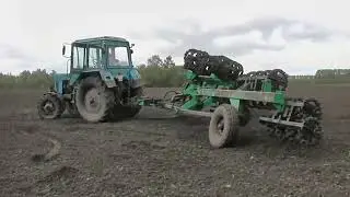 Универсальный почвообрабатывающий агрегат с кольчато-шпоровыми катками УПА-ККШ-21