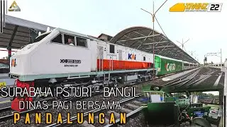 CABRIDE LOKOMOTIF CC 203 DINAS KERETA API PANDALUNGAN KE STASIUN BANGIL | TRAINZ SIMULATOR INDONESIA