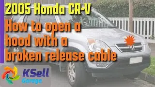 Can't open your Honda CRV hood? How to open a hood with a broken release cable.