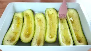 I make these zucchini every weekend! New recipe for stuffed zucchini!