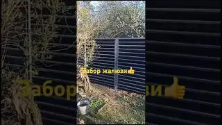 Забор жалюзи